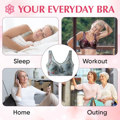 ComfyBloom - Ice Silk Lace Cooling Comfort Bra
