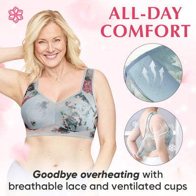 ComfyBloom - Ice Silk Lace Cooling Comfort Bra