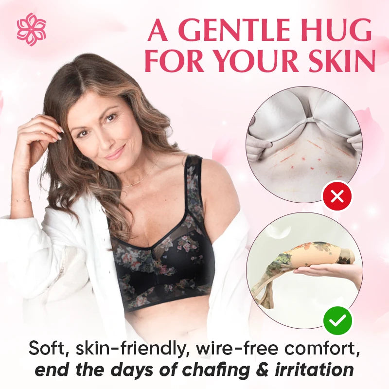 ComfyBloom - Ice Silk Lace Cooling Comfort Bra